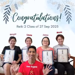 Graduates of Reiki 2 workshop on 27 Sep 2025